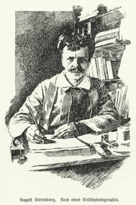 August Strindberg, schwedischer Dramatiker, Romanautor, Dichter und Künstler von German School