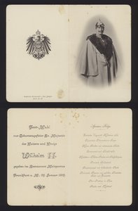 Bankett zu Ehren des Geburtstags von Kaiser Wilhelm II. von Deutschland, Frankfurt, 27. Januar 1897 von German School