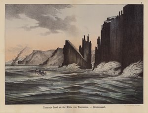 Basaltsäulen auf der Tasman-Insel, Tasmanien, Australien von German School