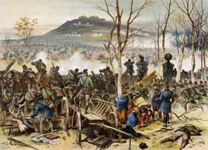 Schlacht von Mont Valerien, Deutsch-Französischer Krieg, 19. Januar 1871 von German School