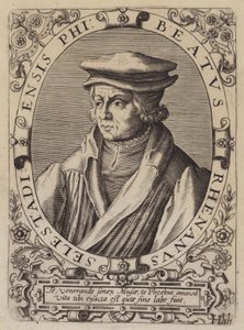 Beatus Rhenanus, deutscher Humanist, Gelehrter und religiöser Reformer von German School
