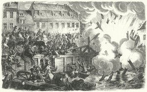 Sprengung der Elsterbrücke, Schlacht bei Leipzig von German School