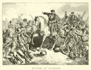 Blücher bei Waterloo von German School