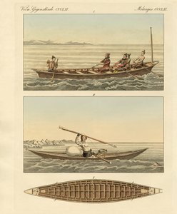 Boote der Grönländer von German School