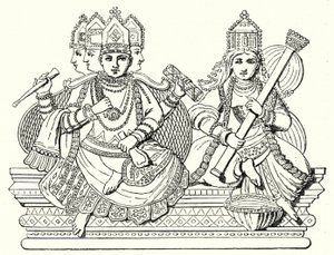 Brahma und Saraswati