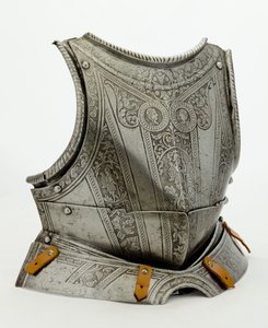 Brustplatte mit moderner Dekoration, ca. 1550