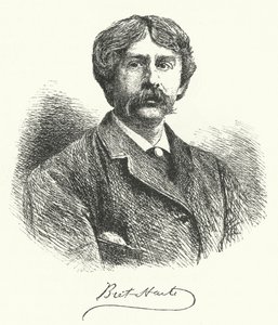 Bret Harte, amerikanischer Kurzgeschichtenschreiber und Dichter (Stich) von German School