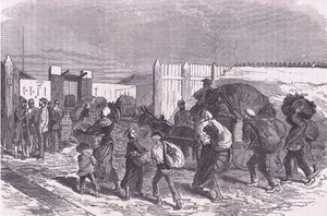 Gemüse aus den Vororten bringen, Cassells Geschichte des Krieges zwischen Frankreich und Deutschland, veröffentlicht von Cassell und Company Limited, ca. 1890