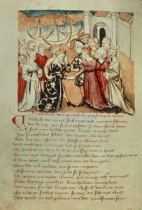 Brunhild betritt Worms; Kriemhild begrüßt Brunhild und Gunther, aus dem 