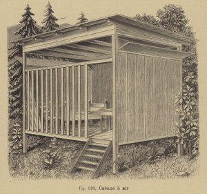 Luftoffene Kabine von German School