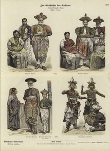 Ceylonesische Kostüme, 1880