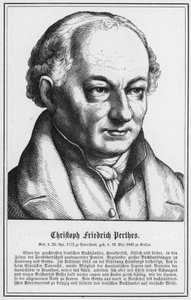 Christoph Friedrich Perthes (Gravur) von German School