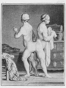 Siamesische Zwillinge, um 1777 (Gravur) von German School
