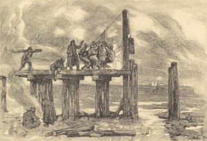 Bau einer Brücke über die Putna von German School