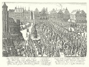 Krönungsprozession des Heiligen Römischen Kaisers Ferdinand II., Frankfurt von German School