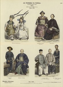 Kostüme der Chinesen der Ostindien, 1880 von German School