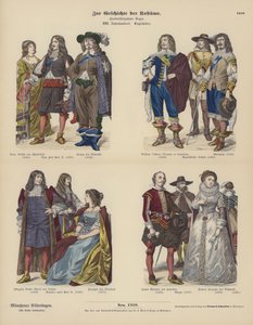 Kostüme des englischen Adels von German School