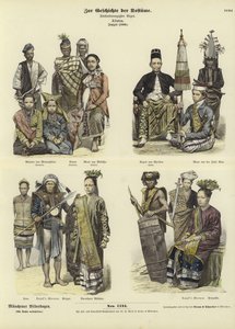 Kostüme Indonesiens, 1880 von German School