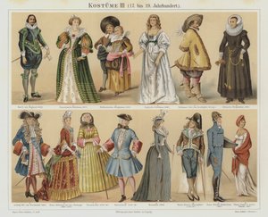 Kostüme des 17. bis 19. Jahrhunderts von German School