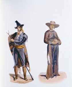 Kostüme der Einwohner von Mexiko und Vera Cruz von German School