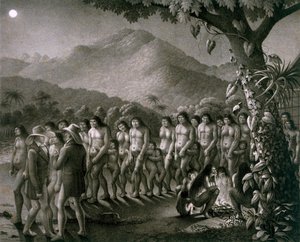 Tanz des Puri-Stammes, Illustration aus dem Atlas einer Reise in Brasilien