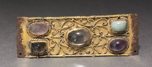 Dekorative Plakette, wahrscheinlich von einem Reliquienschrein von German School