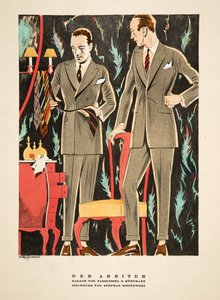 Der Arbiter, Outfits von Fasskessel & Muntmann, aus Styl, veröffentlicht 1922 von German School