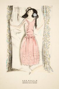 Der Besuch, Teekleid von Gunther, aus Styl, veröffentlicht 1922