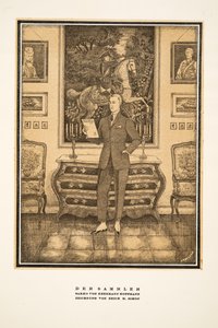 Der Sammler, Werbung für Herrenmode von Hermann Hoffmann, aus Styl, veröffentlicht 1922