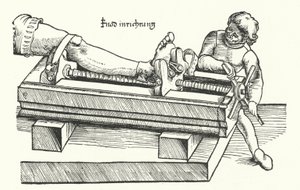 Vorrichtung zum Richten eines verletzten Beins