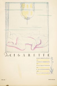 Die Zigarette eine Meditation, aus Styl, veröffentlicht 1922