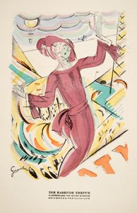 Die Rasende Treppe, Werbung für Kleid von Eugen Mossner, aus Styl, veröffentlicht 1922