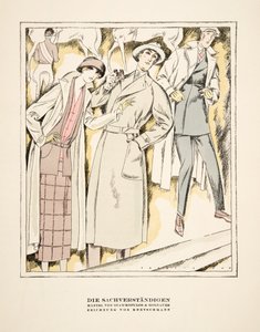 "Die Sachverständigen", Anzeige für Mäntel von Stawropulos & Moldauer, aus Styl, veröffentlicht 1922