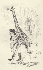 Betrunkener im Transvaal wird von einer Giraffe nach Hause gebracht