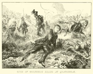 Herzog von Braunschweig bei Quatrebras getötet von German School