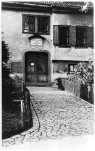 Eingang zum Haus von Johann Sebastian Bach (1685-1750)