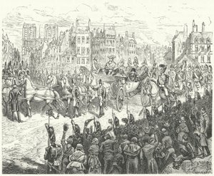 Einzug von König Ludwig XVIII. in Paris, 1814 von German School