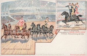 Reitkunststücke des Barnum und Bailey Zirkus von German School
