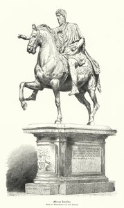 Reiterstatue von Marcus Aurelius, römischer Kaiser von German School