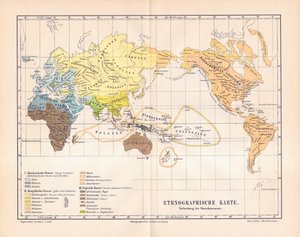 Ethnographische Karte der Welt