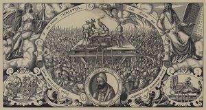 Hinrichtung von Lippold ben Chluchim, Meister der Münze von Brandenburg, Berlin, 28. Januar 1573 von German School