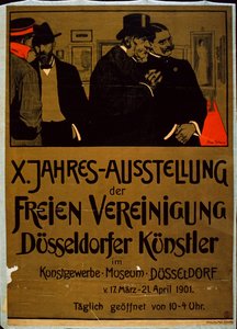 Ausstellung Düsseldorfer Künstler im Kunstgewerbemuseum, Düsseldorf