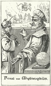 Faust und Mephistopheles (Stich) von German School