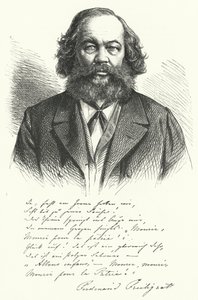 Ferdinand Freiligrath, deutscher Dichter, Übersetzer und liberaler politischer Agitator (Stich) von German School