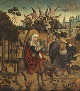 Flucht nach Ägypten, nach Martin Schongauer von German School