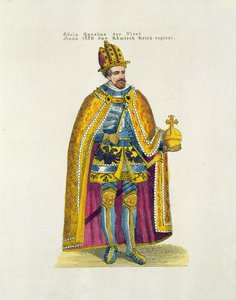 Gründung der Deutschen Universität 1348 in Prag durch den Heiligen Römischen Kaiser Karl IV (1316-78), Postkarte aus dem frühen 20. Jahrhundert