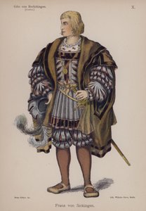Franz von Sickingen, aus Götz von Berlichingen von Goethe von German School