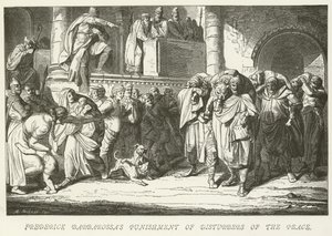 Friedrich Barbarossas Bestrafung der Friedensstörer von German School