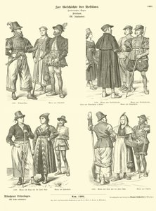 Friesische Kostüme, 16. Jahrhundert von German School
