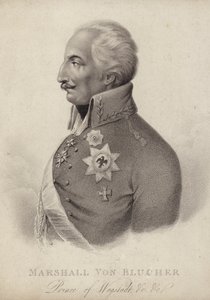 Gebhard von Blücher, preußischer Feldmarschall (Gravur) von German School